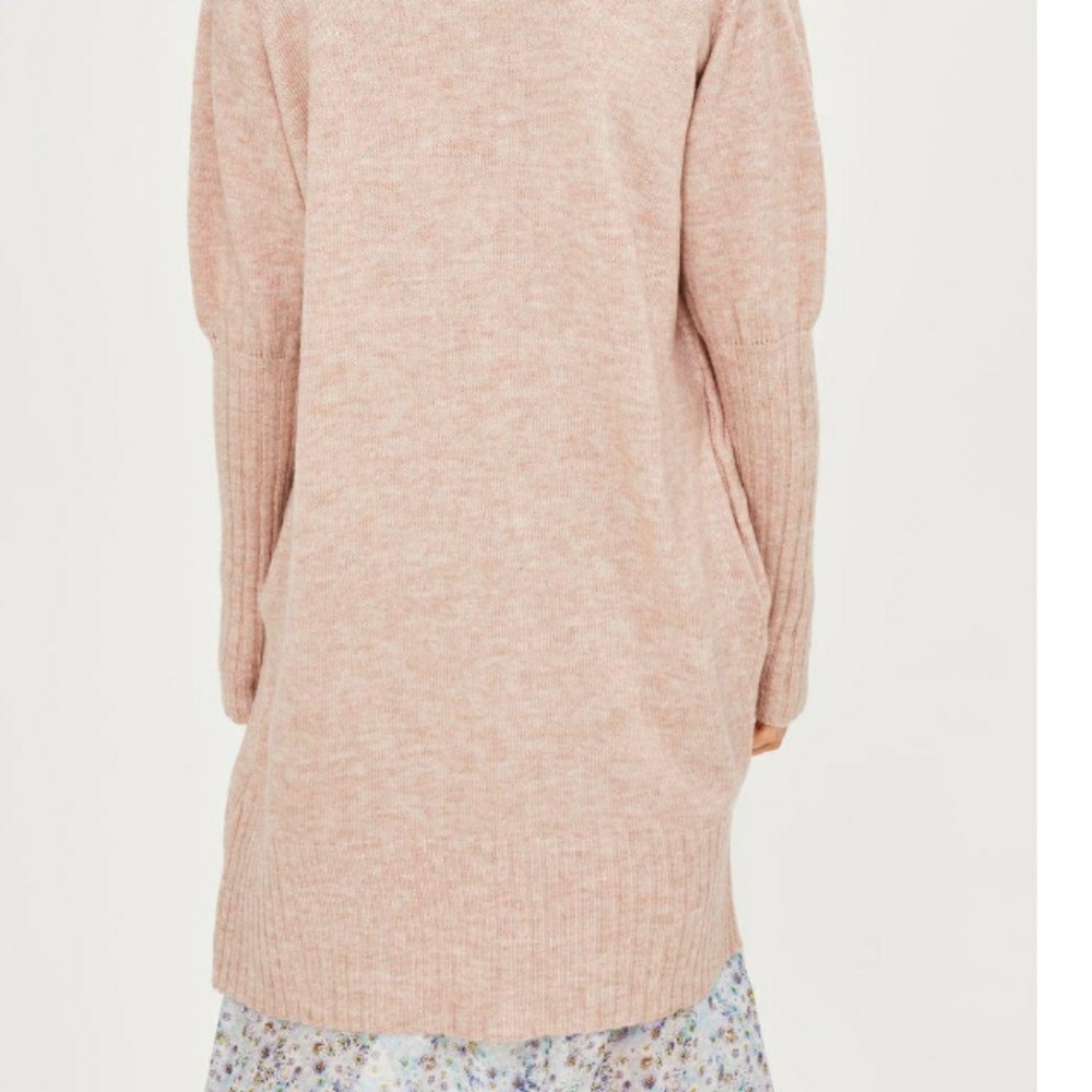 Topshop NWT puff sleeve long cardigan 6/8 - Picture 5 of 5